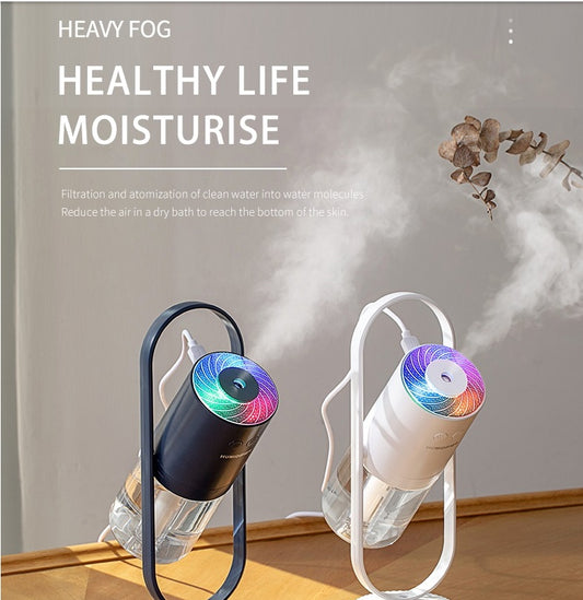 Magic Shadow USB Air Humidifier with Night Light – Mini Ultrasonic Mist Maker