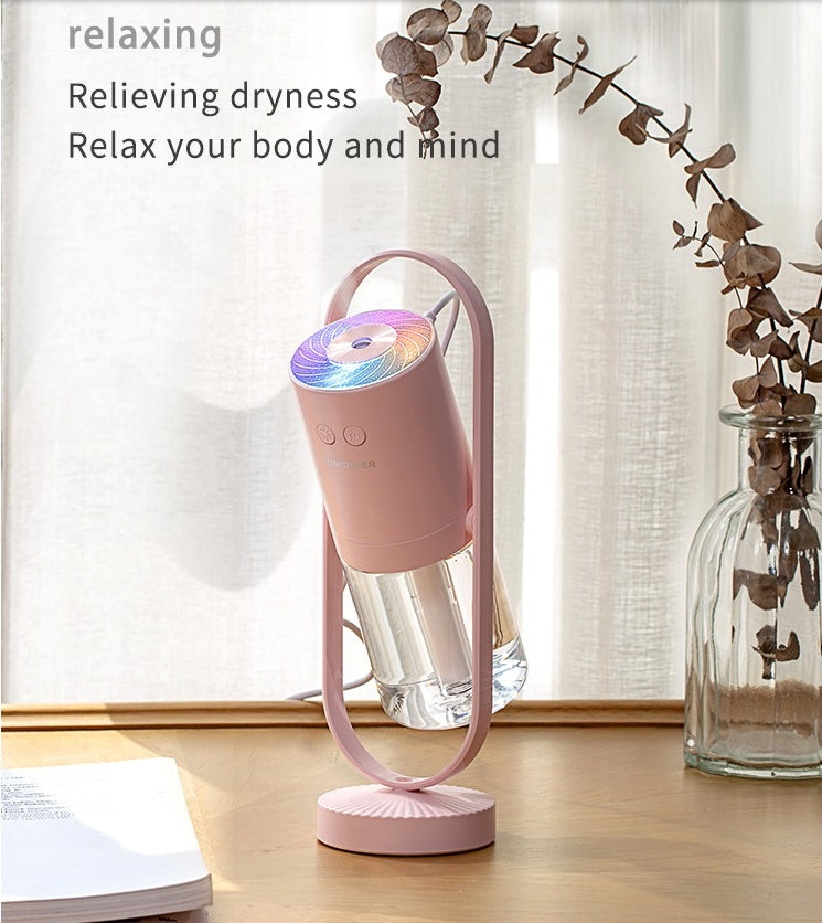 Magic Shadow USB Air Humidifier with Night Light – Mini Ultrasonic Mist Maker