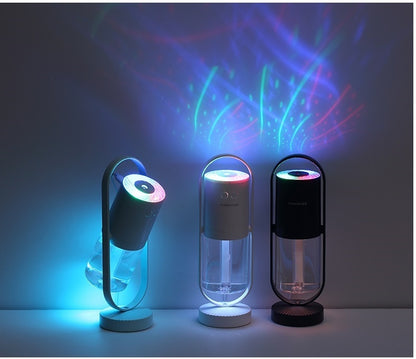 Magic Shadow USB Air Humidifier with Night Light – Mini Ultrasonic Mist Maker