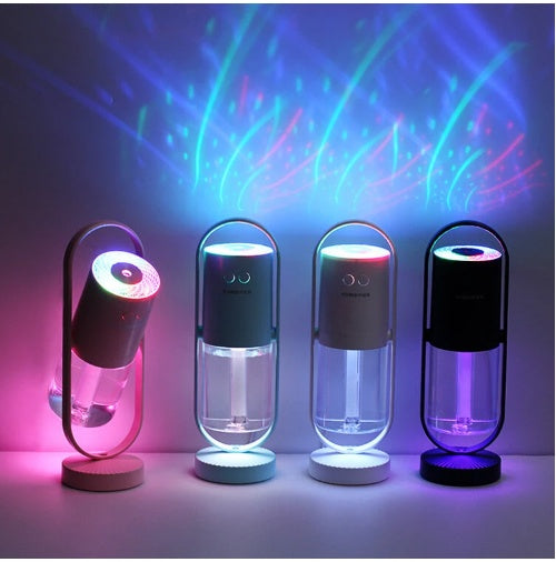 Magic Shadow USB Air Humidifier with Night Light – Mini Ultrasonic Mist Maker