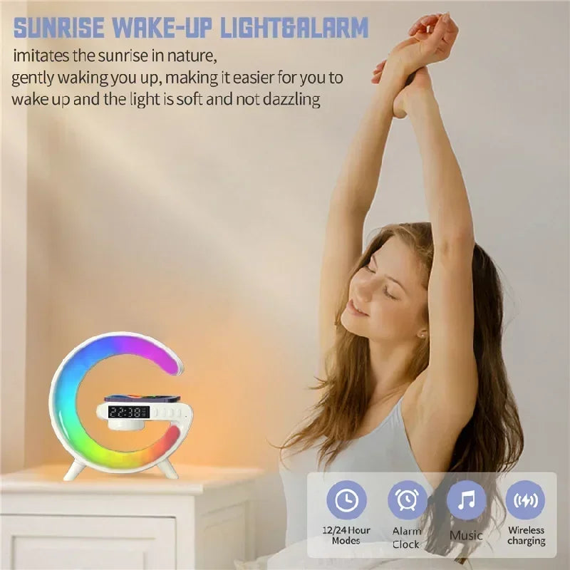 Mini Wireless Charging Lamp Speaker